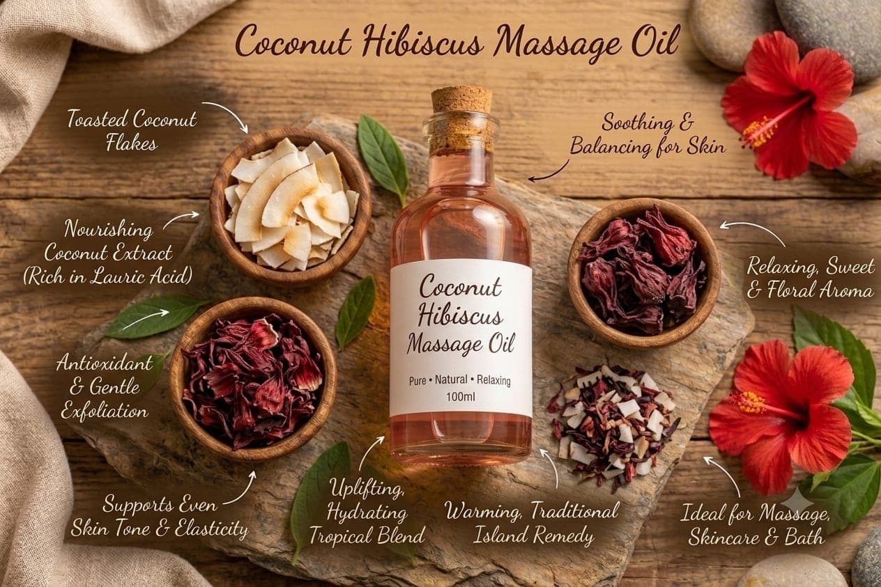 Coconut Hibiscus Massage Oil 