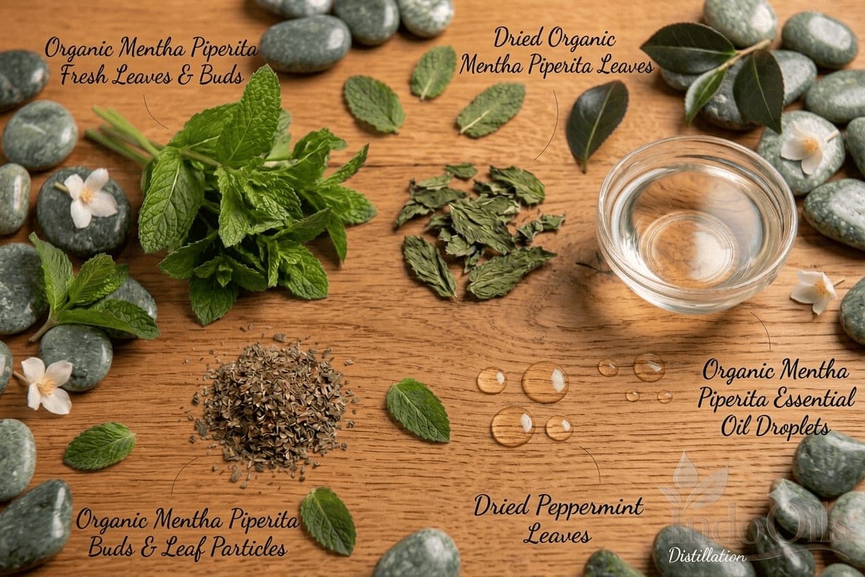 Leaves Mentha Piperita Organic Peppermint Essential Oil