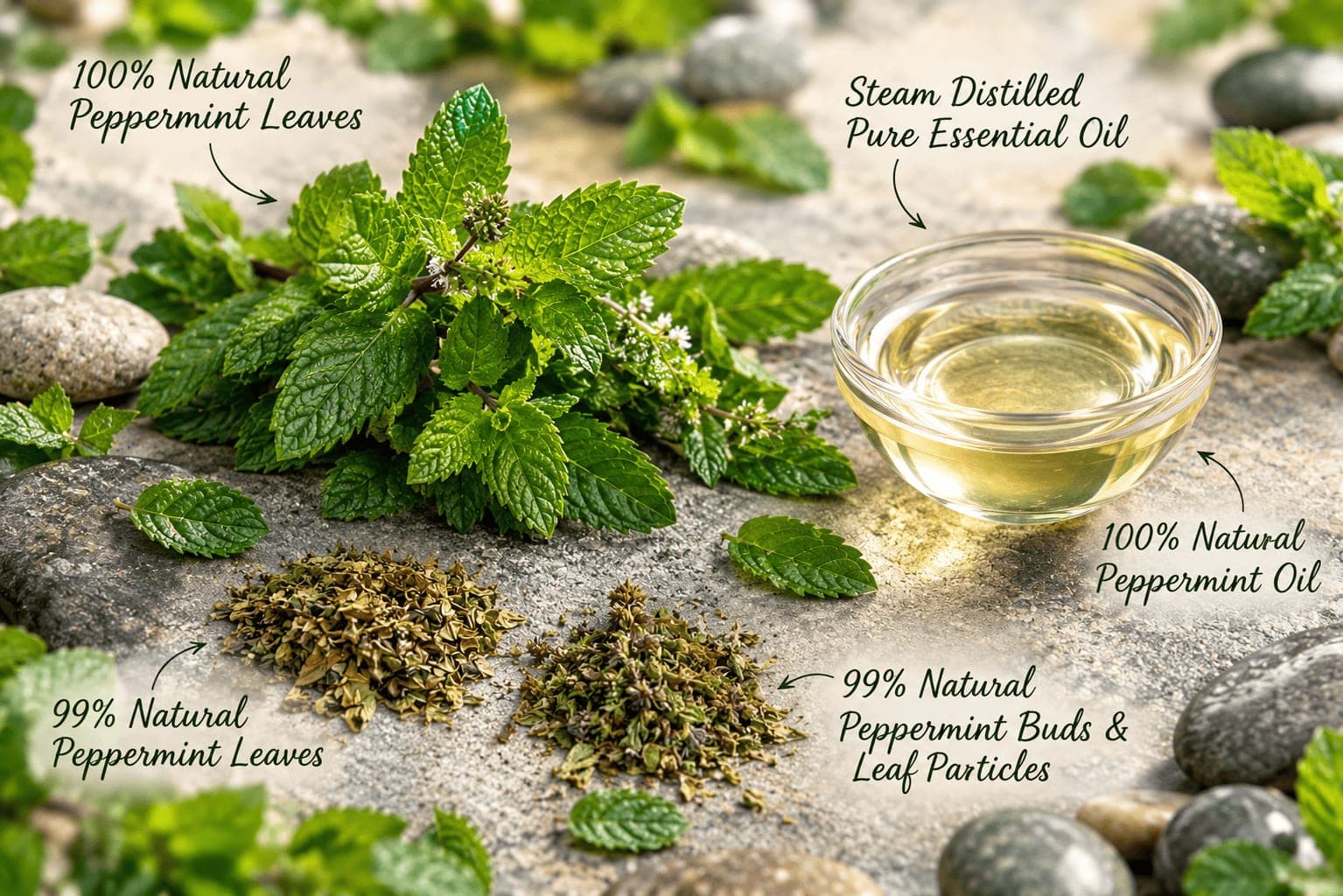 Steam Distilled 100% Peppermint Oil