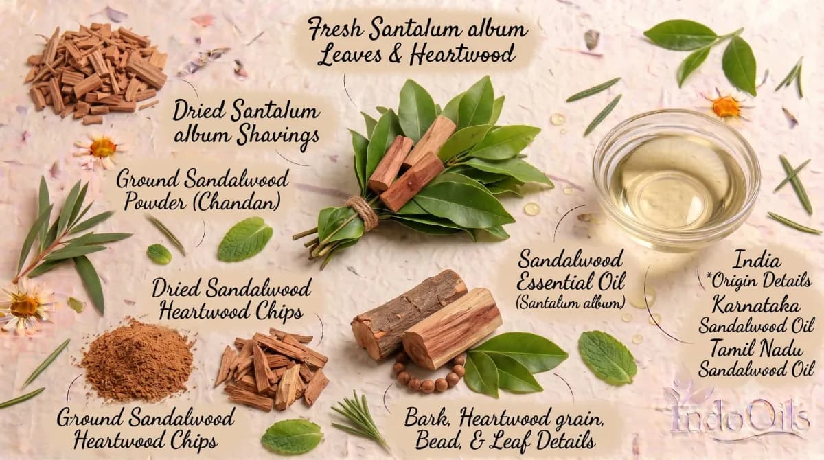 Bulk sandalwood essential oil (Santalum album) from India