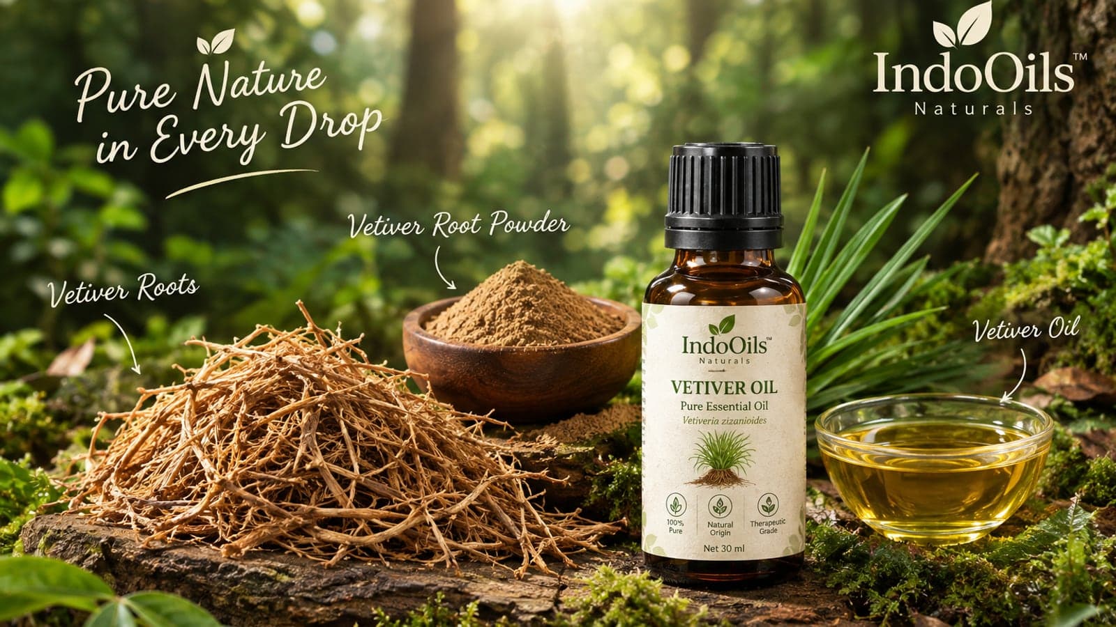 Bulk Vetiver (Khus) Oil from India: A Buyer's Guide