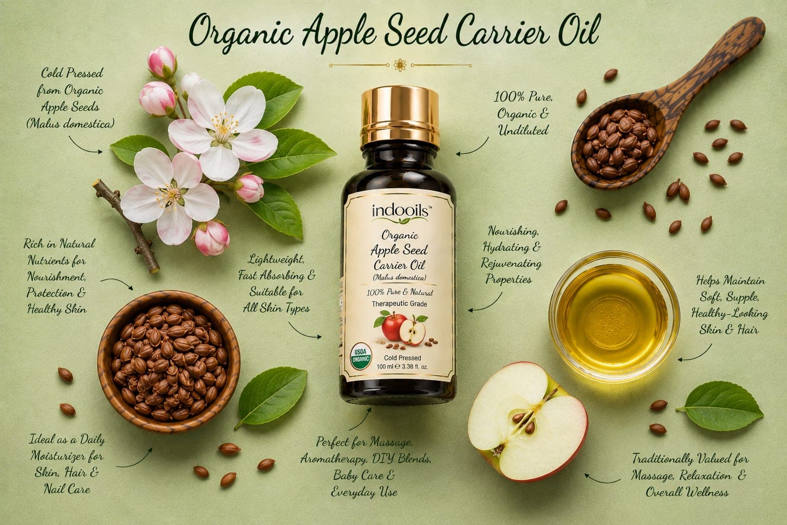 Organic Apple Seed Carrier Oil