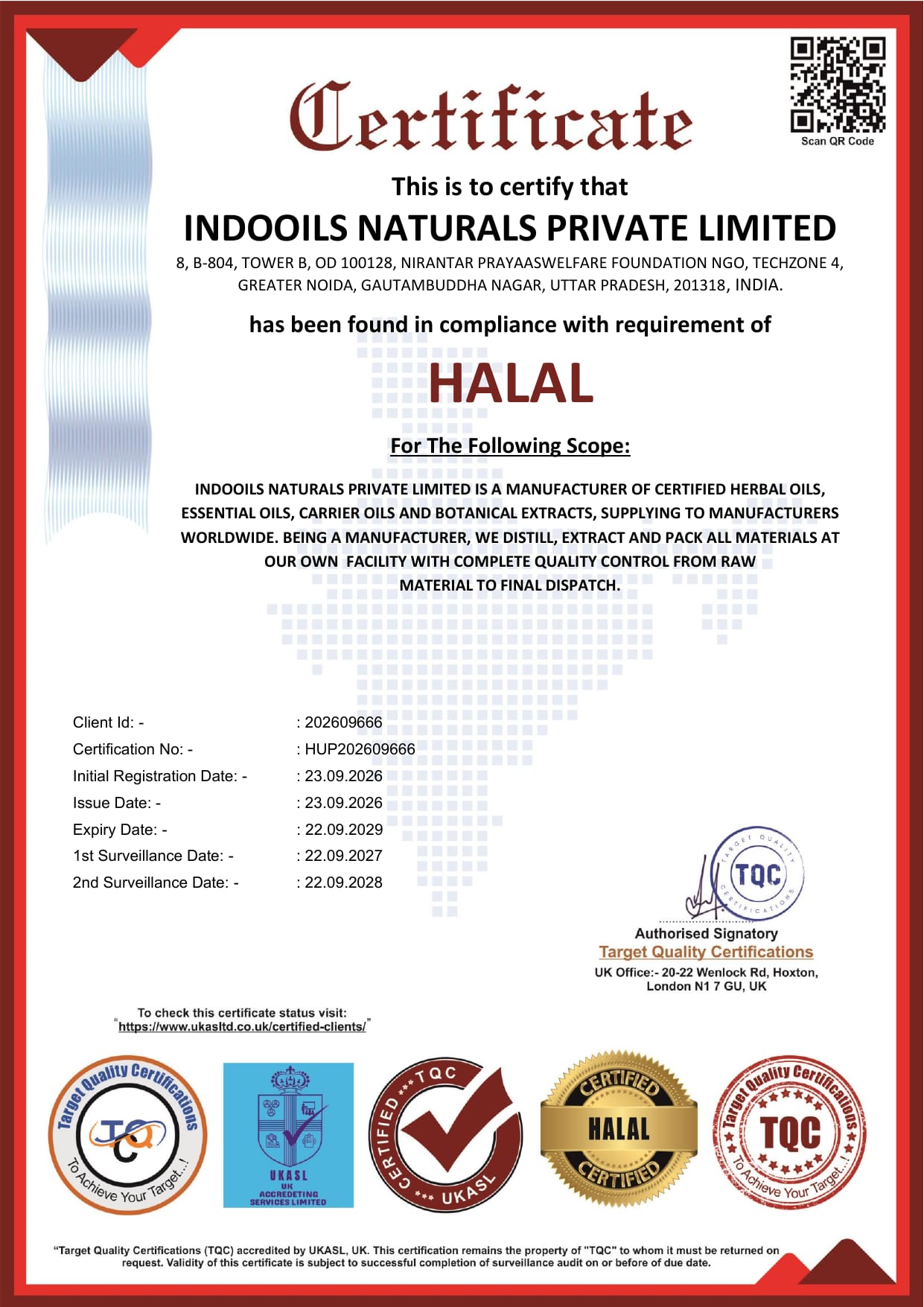 HALAL certificate