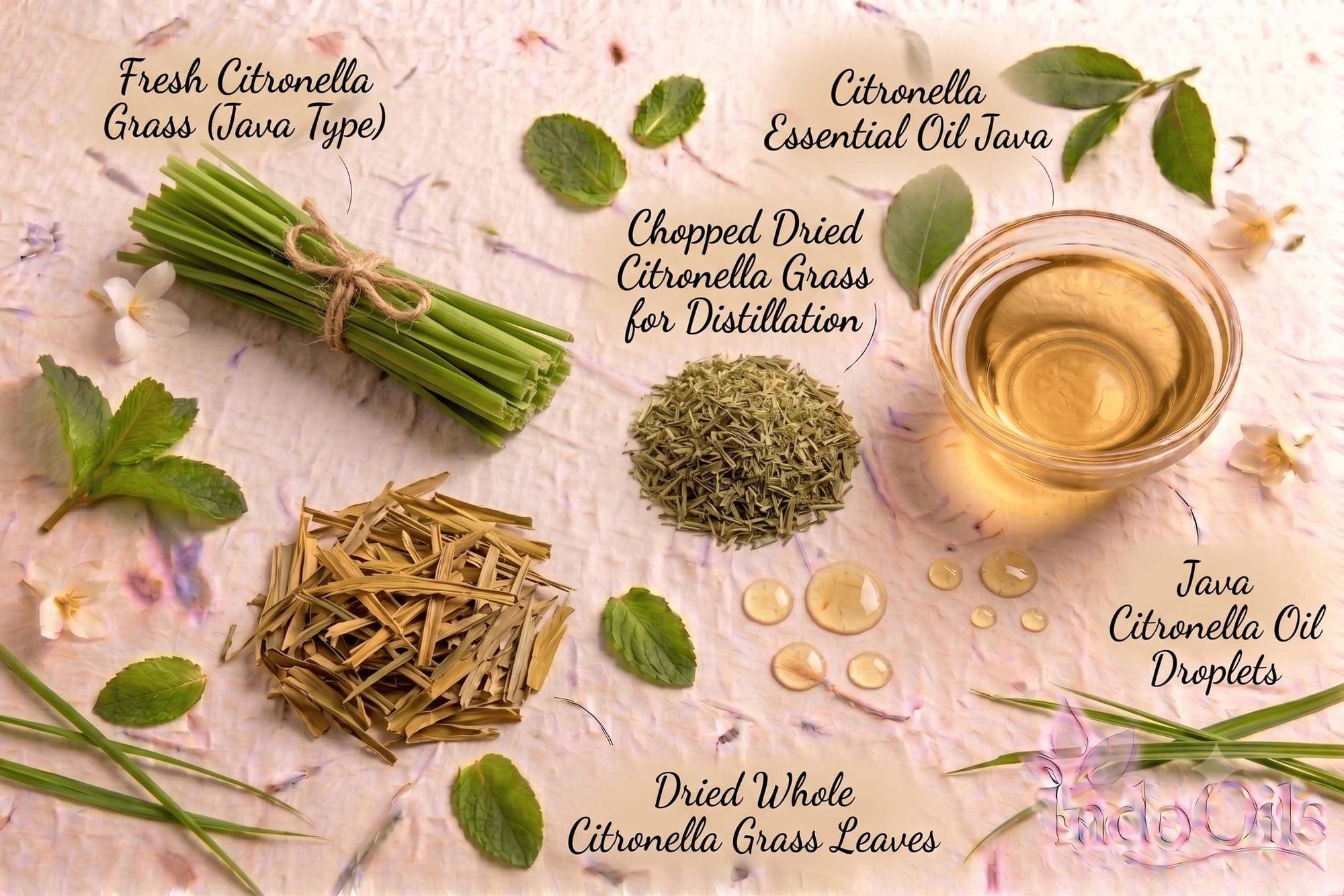 Java citronella grass and oil: name the species in your brief, because Java and Ceylon citronella are different oils